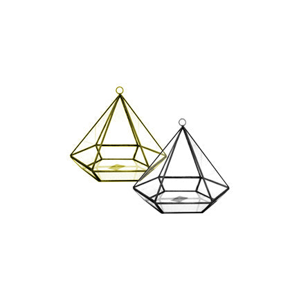 Hanging Diamond Terrarium- Large