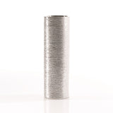Etched Metallic Cylinder Tall Silver