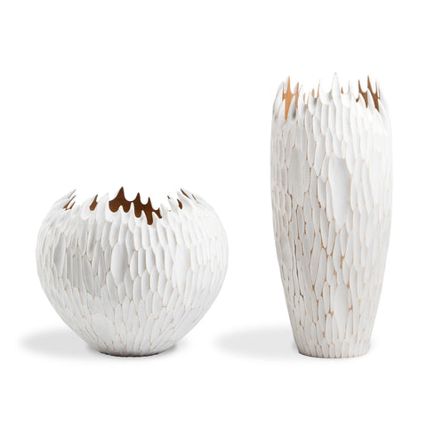 Tamarind Stuning Organic Bowl & Vase (Wood)