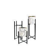 White Marble Planter
