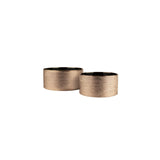 Etched Metallic Pot Planter- Copper