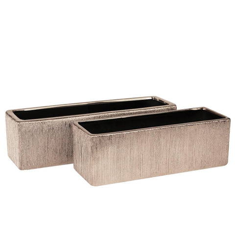 Etched metallic Window Box- Copper